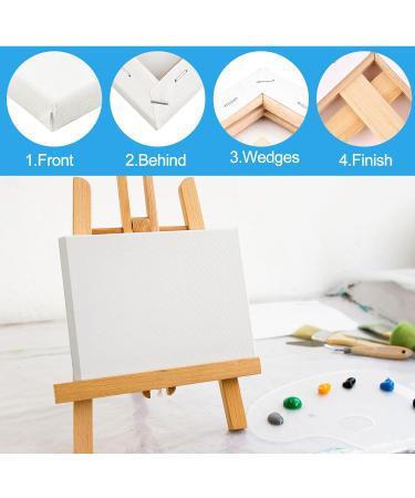 FEPITO 6 Set Artist Blank Canvas Frames - Assorted Sizes for Acrylic, Oil, Water Painting - Buy Online on GoSupps.com