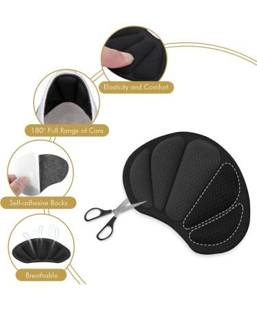 Sibba Heel Pillows - Anti-Slip Shoe Inserts & Blister Protectors (2 Pairs Black) - Perfect for Oversized Shoes - Buy Online on GoSupps.com