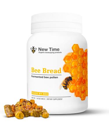 Organic Bee Bread - Natural Fermented Pollen Multivitamin for breast growth Superfood for men women Vital Proteins Immune Support & Energy Supplement