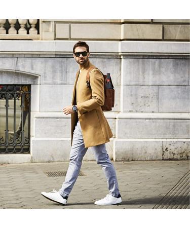 Lejorain Collapsible Compact Travel Umbrella - Black Double Canopy, Windproof, Portable, Red Reinforced Fiberglass Frame - Rain Umbrella for Adults - Buy Online on GoSupps.com