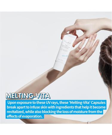 Blanc Doux Oligo Hyaluronic Acid Sunscreen SPF 50+ | Reef-Safe Makeup Base | Vegan for Sensitive & Acne-Prone Skin - Buy Online on GoSupps.com