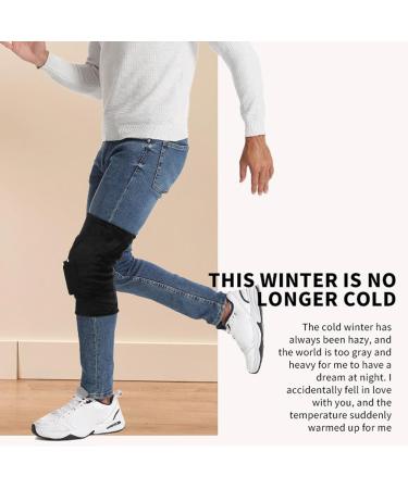 Heated Knee Brace XL - USB Charging 3 Gears Super Soft Fleece Cold Resistant Electric Heating Support - Buy Online on GoSupps.com