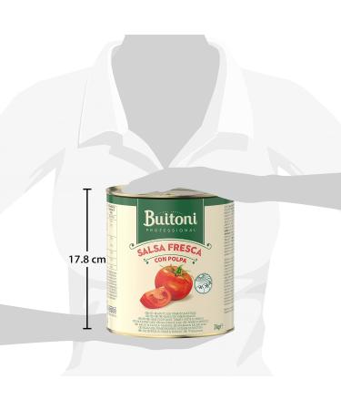 BUITONI Tomato Sauce Onions and Basil 3 Kg - Tomato Pulp With Pieces Ready-To-Use Already Seasoned - 100% Tomatoes - Buy Online on GoSupps.com