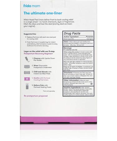 Frida Mom Witch Hazel Perineal Cooling Pad Liner - Single Pack - Buy Online on GoSupps.com