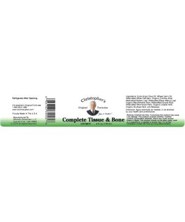 Dr. Christopher's Complete Tissue & Bone Ointment - 4 oz | Natural Herbal Formula - Buy Online on GoSupps.com