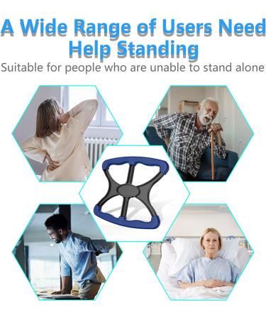 Portable Lift Assists Standing Aid with No-Slip Grip Handles - Ideal for Elderly, Senior, Bariatric, and Disabled - As Seen On TV Blue - Buy Online on GoSupps.com