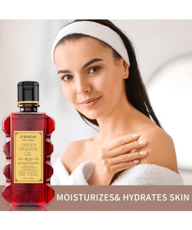 Ginger Massage Oil - Relaxing Muscle & Moisturizing Body Oil for Men & Women | 8.8 oz - Buy Online on GoSupps.com