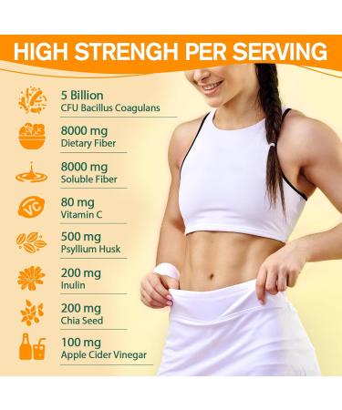 9-in-1 Probiotic Prebiotic Fiber Gummies for Adults & Teens Fiber Supplement Pro with 5 Billion CFU Bacillus Coagulans Psyllium Husk FOS Inulin ACV for Digestion & Gut 60 Vegan Pineapple Gummies 60 Count (Pack of 1) - Buy Online on GoSupps.com