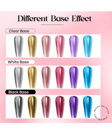 Shop Mizhse DIY Red Nail Glitter Chrome Powder 10ml Shiny Mirror Effect for Stunning Manicures | UV-LED Safe - Buy Online on GoSupps.com
