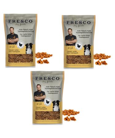Fresco Martin R tter training ankle chicken |3 pack |3 x 150 g |Natural monoproteins snack made of chicken meat |Delicious snack for dogs - Buy Online on GoSupps.com