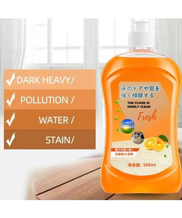 17.6 oz/500ml Hardwood Floor Cleaner Powerful Decontamination Floor Cleaner Wood Floor Cleaning Cleaner Polishing Brightening Tile Cleaner (2PCS Sweet Orange) 2PCS Sweet orange - Buy Online on GoSupps.com