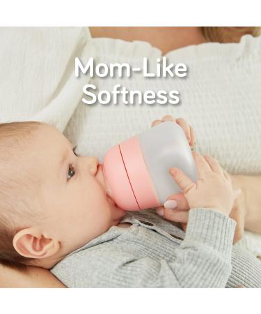 Nanob b Flexy Silicone Baby Bottle Anti-Colic Natural Feel Non-Collapsing Nipple Non-Tip Stable Base Easy to Clean 2-Pack White 5 oz White 5 Ounce 2-Pack - Buy Online on GoSupps.com