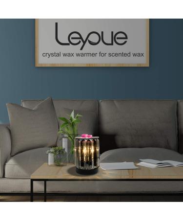 Leyoue Electric Wax Melter & Essential Oil Warmer Night Light - Ironwork Crystal Design | Aroma Decor Lamp for Gifts & Decor - Black - Buy Online on GoSupps.com