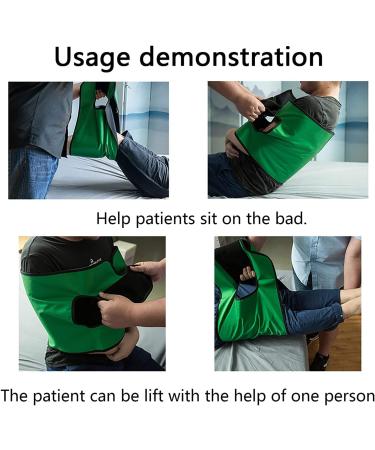 Transfer Sling Belt 67 Inches Heavy Duty Transfer Sling for Movement Protective Hospital Bed Mat with Handles for Incontinence Bariatric Elderly - Reusable & Washable Green - Buy Online on GoSupps.com
