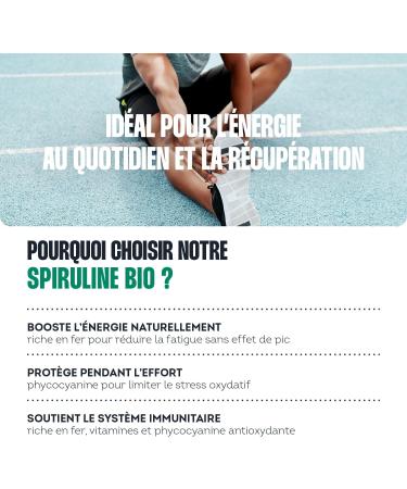 Spiruline bio - 100% pure - Energie Fer & Antioxydant - Phycocyanine Puissante - Compl ment alimentaire R cup ration & Vitalit - Vegan - 90 comprim s - Buy Online on GoSupps.com