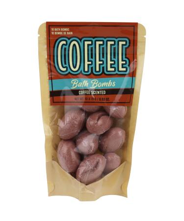 Gift Republic Coffee Bath Bombs 10-Pack Coffee Scent 150 Grams