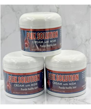 Crema Flex Solution con MSM - F rmula Natural con Omega - Apoyo al Bienestar Muscular - 3 Pack de 4 OZ Allnatural - Buy Online on GoSupps.com