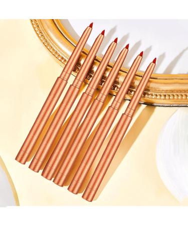 Lipliner Pencil Long Lasting Brown Matte Lip Liner Pencil for Women Retractable Lipliners Pencil with Sharpener Brown Lip Liner Gifts for Mom Girlfriend Birthday Skuda - Buy Online on GoSupps.com
