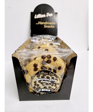 Giant Chocolate Chip Cookies | 12 x 80g Multipack Box | Oat cookies with choc chips topping