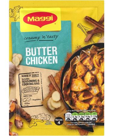 Maggi So Juicy Butter Chicken Recipe Mix 46g - Authentic Indian Flavors - Buy Online on GoSupps.com