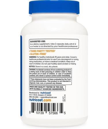 Nutricost Methylated Vitamin B Complex 120 Capsules - (60 Servings) Gluten-Free - Buy Online on GoSupps.com