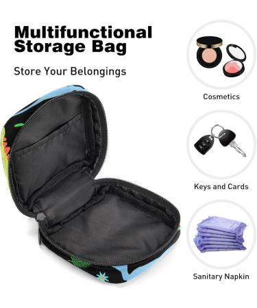 Colorful Dinosaur Period Bag | Sanitary Napkin Storage & Makeup Pouch Color2781 - Buy Online on GoSupps.com