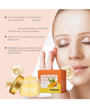  ZHJZGS Set of 2 Turmeric Creams - Turmeric facial moisturizer lightens dark spots anti-aging firms and restores dull skin reduces dryness and wrinkles - Buy Online on GoSupps.com