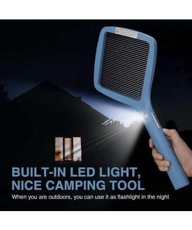 Mafiti Electric Fly Swatter - Rechargeable Bug Zapper Racket in Blue | Indoor Outdoor Fly Killer & Mosquito Zapper for Camping - Buy Online on GoSupps.com