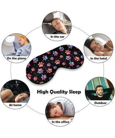 Shop Seamless Animal Footprint Sleep Mask for Women | Breathable Blackout Eye Mask with Adjustable Straps - Perfect for Travel - Buy Online on GoSupps.com