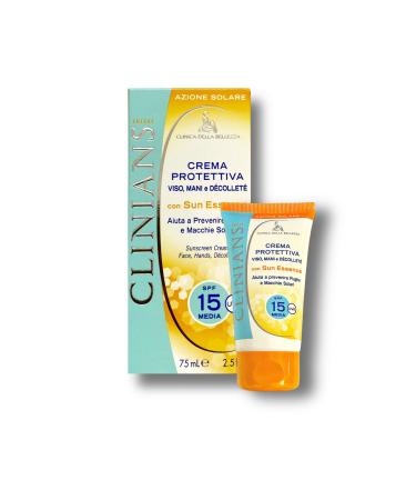 CLINIANS Fp15 Decolette hands of the face 75 ml - Solar Products