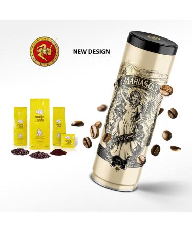 Mariasole Caff Espresso E.S.E Pads - Premium 50 Pack 7g | Traditional Wood Fire Roasted Coffee with Chocolate Nutty Citrus & Caramel Flavors - Buy Online on GoSupps.com