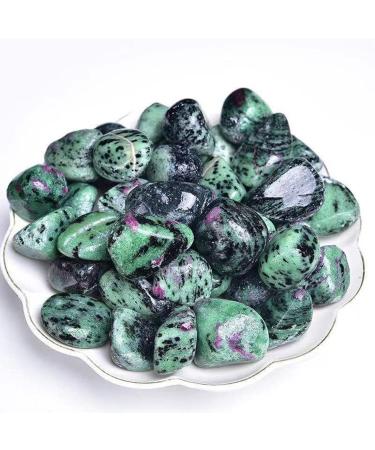 Large Green Ruby Zoisite Healing Crystal Stones - Natural Tumbled Gemstones for Reiki, Energy Healing, Meditation & Witchcraft Therapy | 1.25-2.0 inches - Buy Online on GoSupps.com