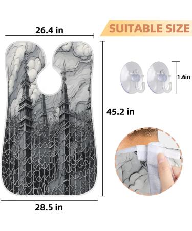 Cityscape Beard Bib Apron - Men's Beard Hair Catcher with Suction Cups | Perfect Gifts for Dad on Father's Day & Anniversaries - Buy Online on GoSupps.com