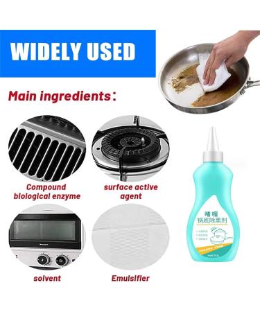 Gel Cleaner for Cookware Bottom Bottom of The Pot Black Scale Cleaner Cookware Blackening Agent Burnt Iron Pot Bottom Polishing Kitchen Cleaner (1pcs) - Buy Online on GoSupps.com