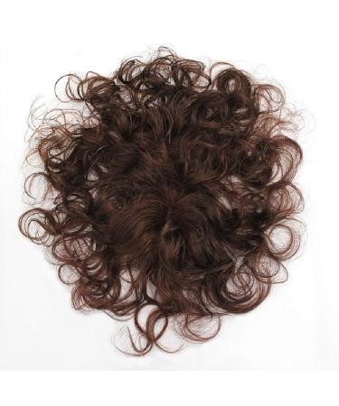 Hair part real hair toupet corrugated natural look invisible for women with thinning or white hair 5 x 8 cm 15 cm natural color of natural color