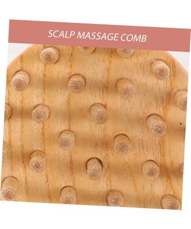 Beavorty 4-Piece Wooden Massage Comb Set - Beech Hairbrush for Scalp Relief Tension Release & Comfort | Wide Tooth & Curved Design for Women - Buy Online on GoSupps.com