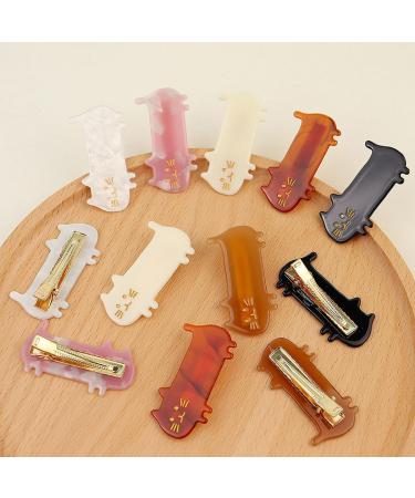 scicent Hair Clip 6 Pieces Women Hair Pins Fashion Sweet Cat Hair Glips Acetate Hair Barrettes for Girls No-Slip Hairpin Cute Hair Accessories for Fine Hair - 28610 - Buy Online on GoSupps.com