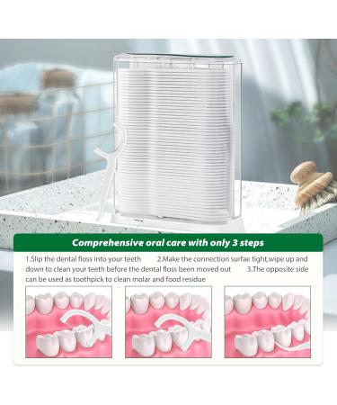 100PC Dental Floss Picks - Portable Automatic Popup Box for Teeth Cleaning | International Shipping Available - Buy Online on GoSupps.com
