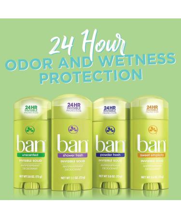 Buy Ban Deodorant 2.6 Ounce Invisible Solid Powder Fresh - 3 Pack | Best International Shipping & Top Quality - Buy Online on GoSupps.com
