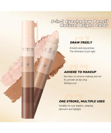  Sitovely Matte Shimmer Eyeshadow Pencil 10 Colors Metallic Glitter Waterproof Matte Eye Cream Shiny Eyeliner Pearl Glitter Eye Pencil - Buy Online on GoSupps.com