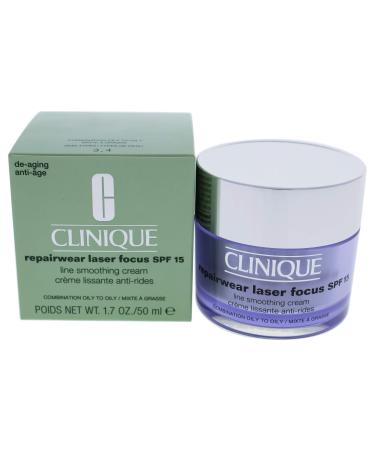 Clinique Repairwear Laser Focus Line Smoothing Cream Spf 15 - Combination Oily To Oily 1.7 Ounce