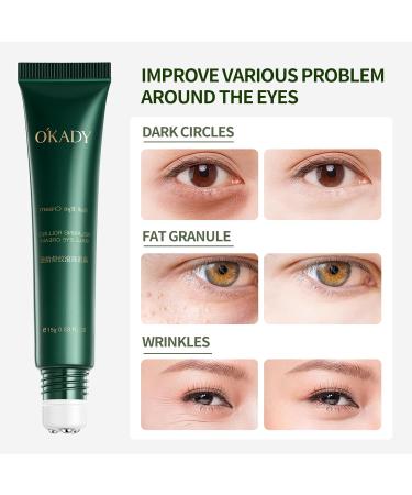 Caffeine Eye Cream with Nicimide Peptides for Dark Circles and Puffiness Fine Lines Wrinkles Eye Care Serum with 360 Massage Ball 15ML - Buy Online on GoSupps.com