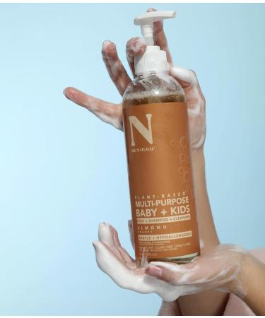 Dr. Natural Multi-Purpose Baby & Kids Soap - Almond 16 oz | Plant-Based Hypoallergenic Sulfate-Free Paraben-Free Cruelty-Free Body Wash - Buy Online on GoSupps.com