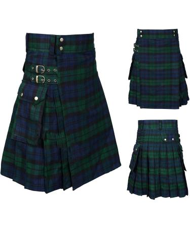 Classic Scottish Hybrid Lartan Utility Kilt | Stylish Men's High Waist Skirt for Fashion & Excursions - Buy Online on GoSupps.com