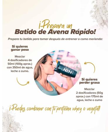  HSN HSN Flavour Oatmeal | Strawberry Pie Cheese 1 kg 20 Plugs | Instant Oatmeal | Ideal for Smoothies Dowels and Clear | No Added Sugars - Buy Online on GoSupps.com