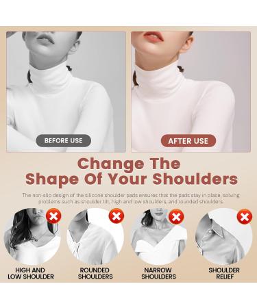 Bagentry 2 Pairs Reusable Silicone Shoulder Pads Removable Anti-Slip Shoulder Pads for Womens Clothing Washable Self Adhesive Shoulder Push-Up Pads Men (Skin Transparent) - Buy Online on GoSupps.com