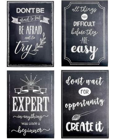 Rianpesn 10 PCs Motivation Posters - Inspiring Wall Art Decor for Classroom Office & Home | Positive Quotes in Tafeld Design - Buy Online on GoSupps.com