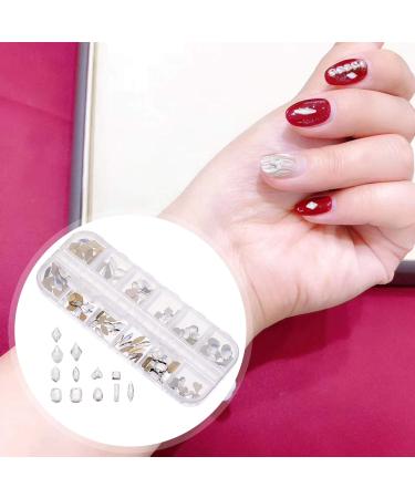 Beaupretty 2 Boxes Nail Drill Nail Art Sequins Nail Rhinestone Decoration Nail Art Diamond Diy Nail Charm Embellishment Rhinestones Nail Glitter Sequins Glass Gems Metal Nail Crystal - Buy Online on GoSupps.com