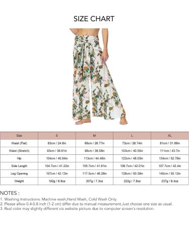 HAIBING Wide Leg Pants Soft and Patterned Wide Legs Elegant and Stylish Pants for Women. (S) - Buy Online on GoSupps.com