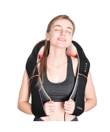 Renpho neck massage device with warmth shoulder massager electric shiatsu massage device for neck and back 3D rotation Massage adjustable speeds